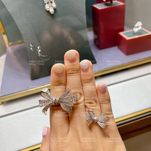 graff格拉芙高级珠宝bow戒指冰糖排钻