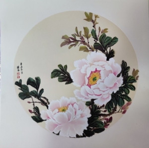 纯手工冰玉牡丹,生宣卡纸50x50(这种画法要精雕细琢,陆续