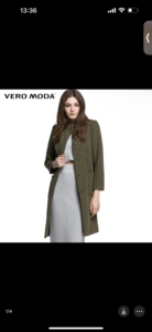 全新vero moda 军绿色风衣，只是少了腰带。可以自行搭