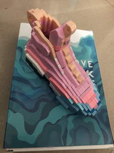 李宁安踏乐高积木安踏kt7 原装球鞋积木 超级炫酷 霸气