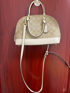 coach/蔻驰女包贝壳包小号真皮单肩斜挎手提包经典款