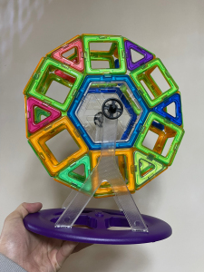 磁力片 摩天轮46件 特价清仓 展会的展示品 韩国磁力建构片