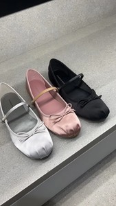 【专柜商品】小ck银色芭蕾舞鞋 35-41  银色粉色黑色