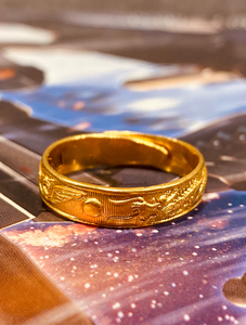 极品老金龙凤 戒 国营 上海金店 22k金 足赤 戒指(镯子