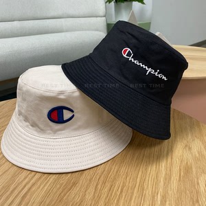champion冠军儿童渔夫帽夏亲子帽子男百搭男女同款遮掩防