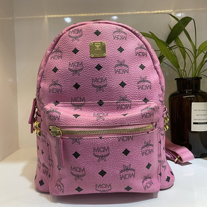 mcm女包双肩粉色