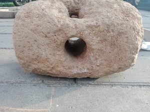 清代石头大油锤,古代油坊用的大锤.尺寸30×17×18重大约