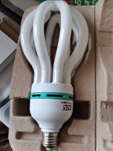 大功率节能105w螺口e27莲花型荧光灯高亮4u5u三基色灯