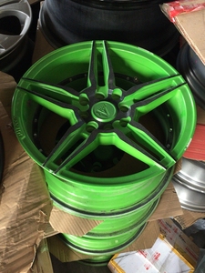 3五星绿色抛边轮毂 ￥380包邮0人付款380.