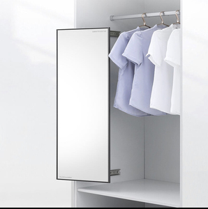 悍高安格斯系列旋转防爆穿衣镜衣柜镜子黑色