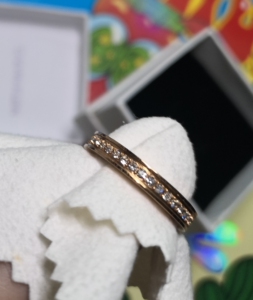 calvin klein凯文克莱 满天星戒指金色,全新没带过