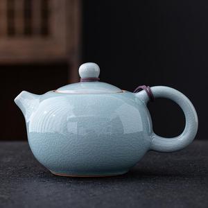 汝窑哥窑茶壶开片大号汝瓷可养小单壶冰裂西施壶陶瓷功夫茶具茶壶