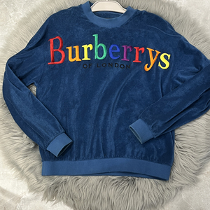 burberry蓝色彩虹毛巾卫衣,xs码