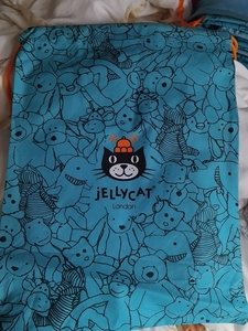 英国jellycat官方蓝色无纺布防尘袋礼品盒袋子