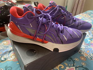 闪击8 猛龙配色 43.5 成色如图鞋底只有内侧磨损因为脚宽