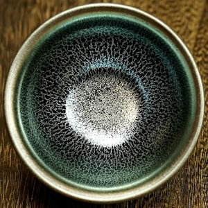 限量特惠【蓝麒麟】 刘学明 建阳建盏主人杯 口径8.7cm