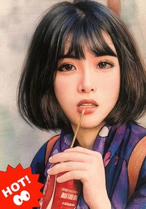 手绘彩铅画像定制素描人物肖像画写实头像定制生日礼物情侣礼物结