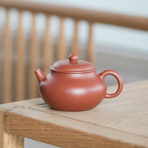 圆润红月容天壶原矿朱泥200cc实用茶具马小琴手工宜兴紫砂壶