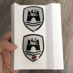 德国大众原装进口狼堡标abs镀铬盾标 叶子板狼堡车标 德国大