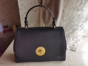 lapajayo纳帕佳黑色提包,真皮,长25厘米,高20厘米