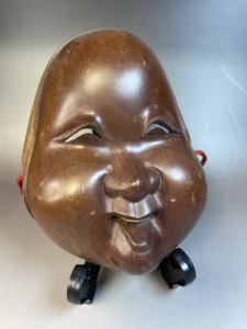 000人付款淘宝日本回流一木挖阿多福面具,异形阿多福