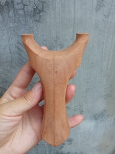 天罡,枣木六棱天罡,实木扁皮弹弓坯,枣木弓,机雕出来的毛坯