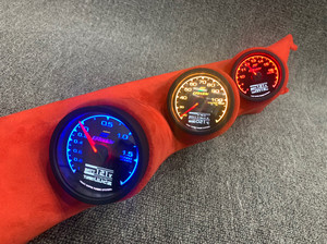 十代思域a柱三联表赛车带数字显示三连表a柱倒膜水温涡轮电压系