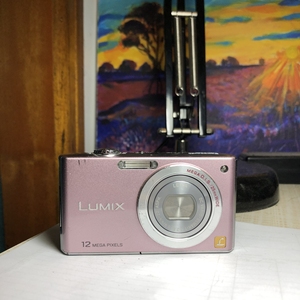 粉色松下fx40数码相机ccd