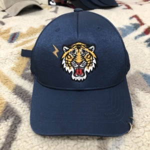 mlb老虎队 蓝色丝质嘻哈风 硬顶鸭舌帽