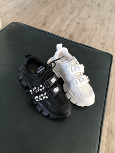 漫步佳人专柜正品新款老爹鞋 超轻底女鞋 厚底单鞋