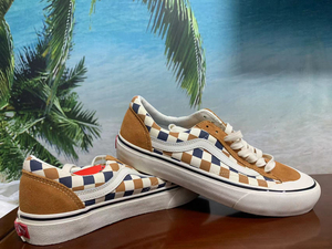 vansstyle 36 蓝白棋盘格