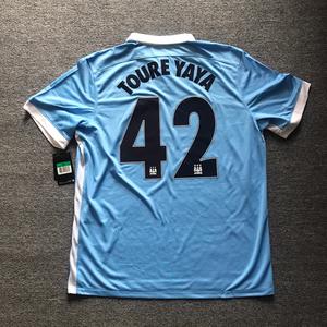 亚亚图雷 席尔瓦 阿圭罗 15/16曼城主场球衣