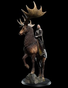 weta精灵王瑟兰迪尔,全配微瑕,有彩盒,三处瑕疵,一处角断