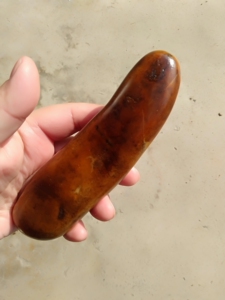 收藏品黄沁籽料手把件唐河彩玉唐玉