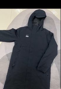 175sfs耐克正品中超足球防风棉服冬季加厚保暖中长款棉衣