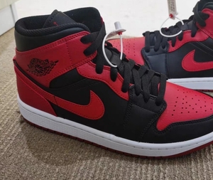air jordan1 mid乔aj1黑红小禁穿