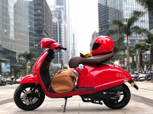 全新正品坤豪复古踏板摩托车国四电喷正常入户上牌非vspace