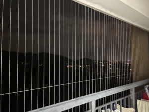 惠州阳台隐形防盗网不锈钢钢丝网做工结实,防猫防小孩防衣服坠落