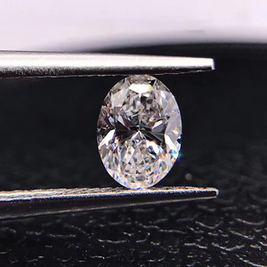 gia钻石0.30克拉g色vs2净度无荧光无奶咖 椭圆天然裸钻可定制