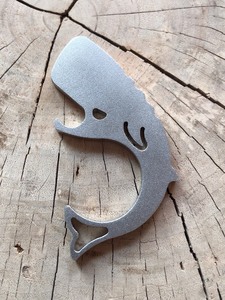 diy老高手工304不锈钢edc工具酒起子鲸鱼开瓶器啤酒起子