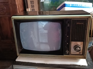 000人付款淘宝老飞跃牌儿晶体管黑白电视机 有声音 看不见出人不会弄