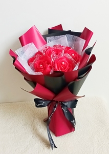 25丝带玫瑰花