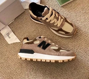 飒小姐,可刀没穿,n字女鞋2021秋新款总统慢跑鞋真皮厚底防