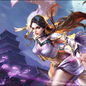 【在线秒发】q区v区王者荣耀露娜紫霞仙子 露娜史诗皮肤