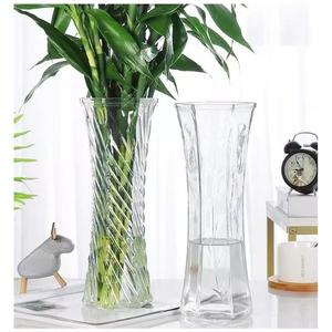 竹子花瓶养富贵竹玻璃瓶花瓶透明插花水养水养富贵竹瓶摆件客厅大