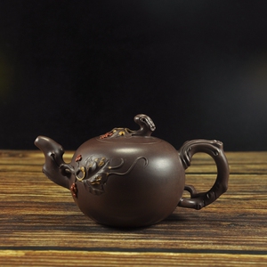 库存特价清仓 丰收葡萄 刘建明 宜兴紫砂茶壶茶具