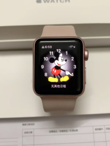 watch正品苹果手表s1代38mm玫瑰金运动版