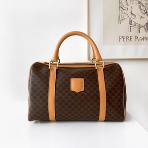 celine 中古老花波士顿包31*19cm 这只真的自带v
