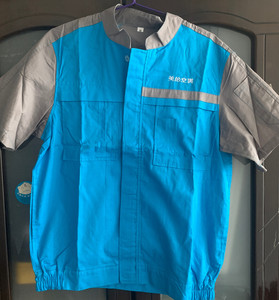 美的空调工作服原厂全新夏季短袖带兜可放工牌