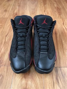 jordan耐克乔丹aj13黑红季后赛43码男子实战篮球鞋复_阿里巴巴找货